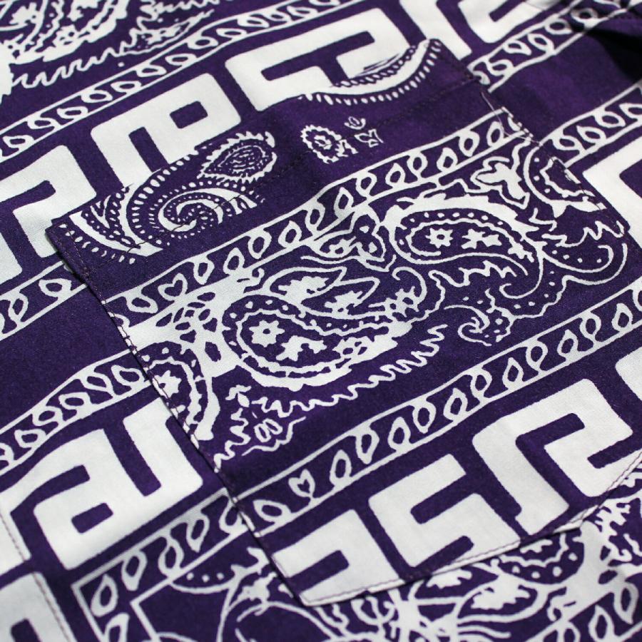 ARIES (アリーズ アリエス) BANDANA PRINT HAWAIIAN SHIRT (NAVY 
