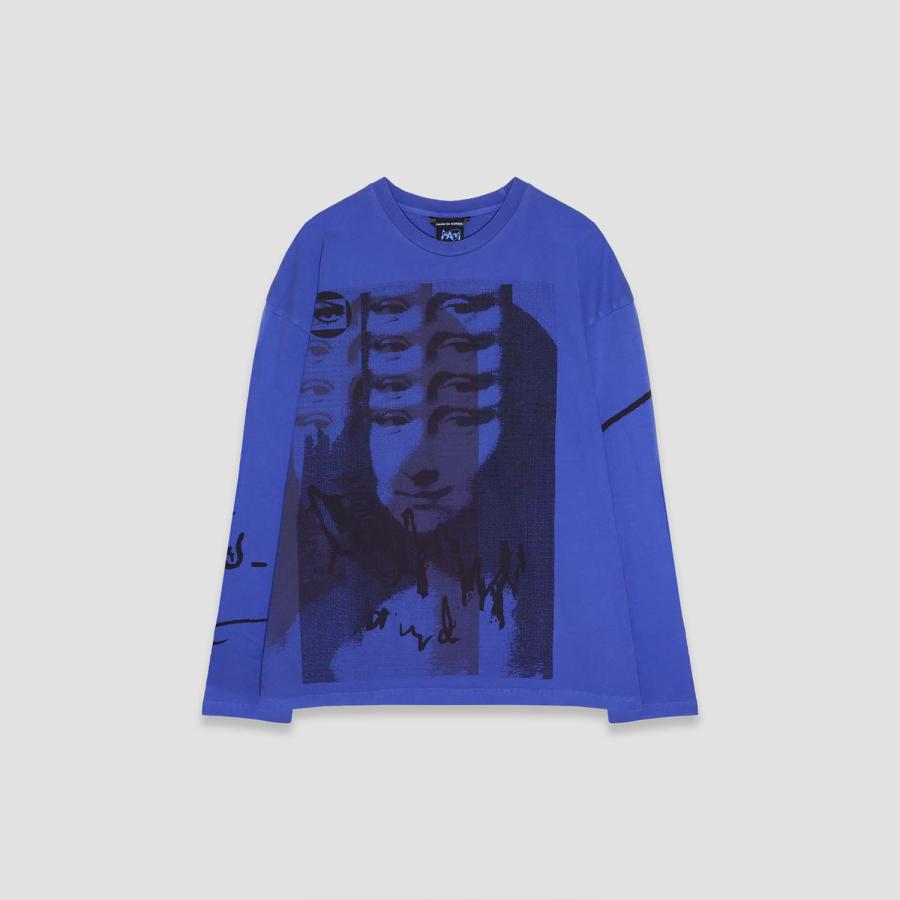 P.A.M. / PERKS AND MINI (パム) GAZE OVERSIZED LS TEE ULTRAMARINE 
