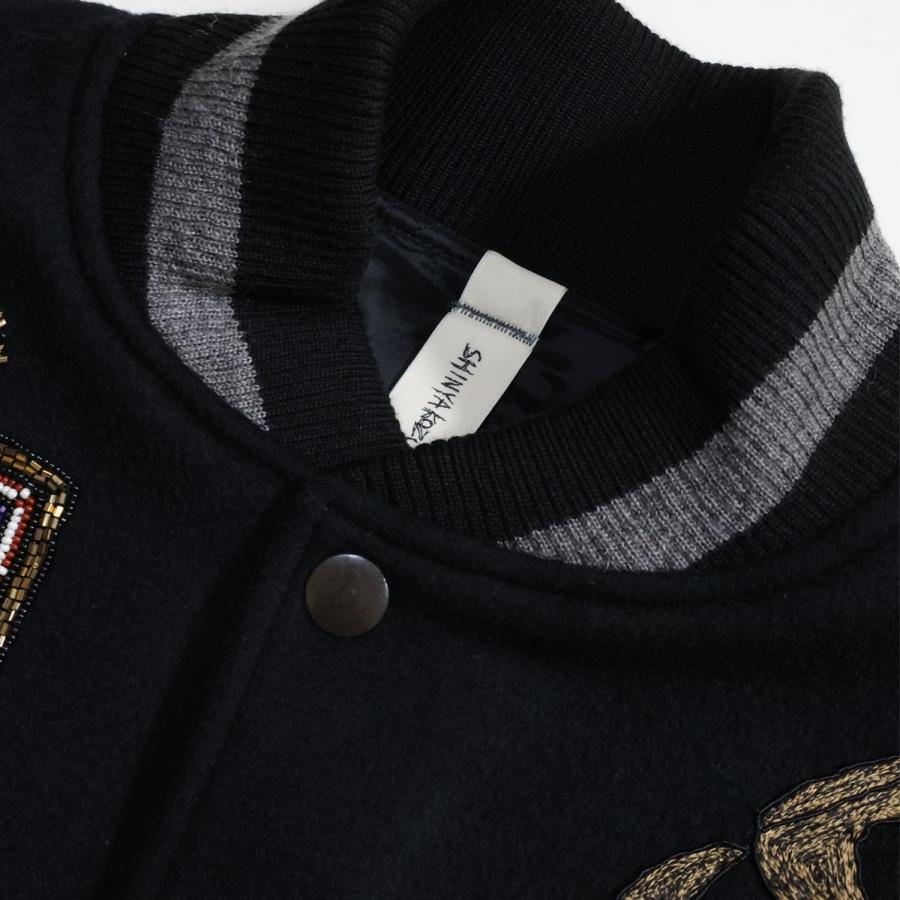 SHINYAKOZUKA (シンヤコヅカ) VERSITY (BLACK) [SHINYA KOZUKA SHINYAKOZUKA (シンヤコヅカ) VERSITY (BLACK) [SHINYA KOZUKA