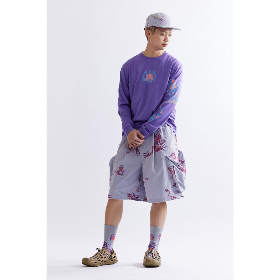 PAM PERKS AND MINI ワイドカーゴ P.A.M. / PERKS AND MINI | DIG CHOW SHORTS (AOP) PAM パム