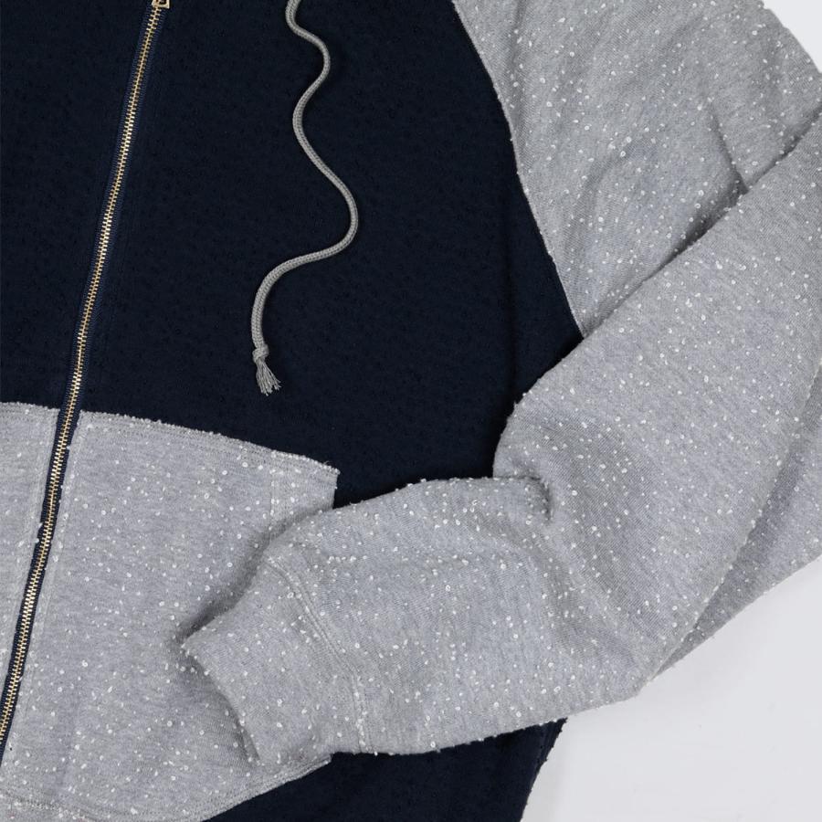 RANDY (ランディ) PART 3 (GREY x NAVY) [ジップアップパーカー