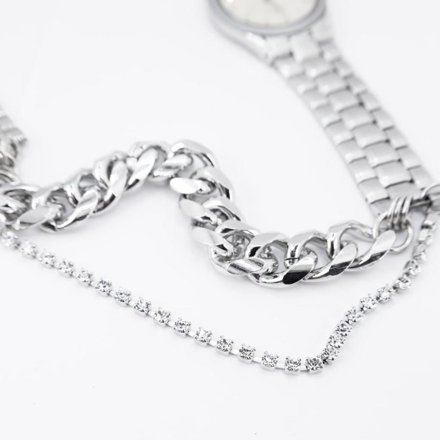 HIDAKA | VINTAGE WATCH LINKS CHAIN (SILVER) 時計 チェーンネックレス パンツチェーン ウォレットチェーン ヴィンテージ アンティーク ウォッチ シルバー | HIDAKA（ファッション） | 02