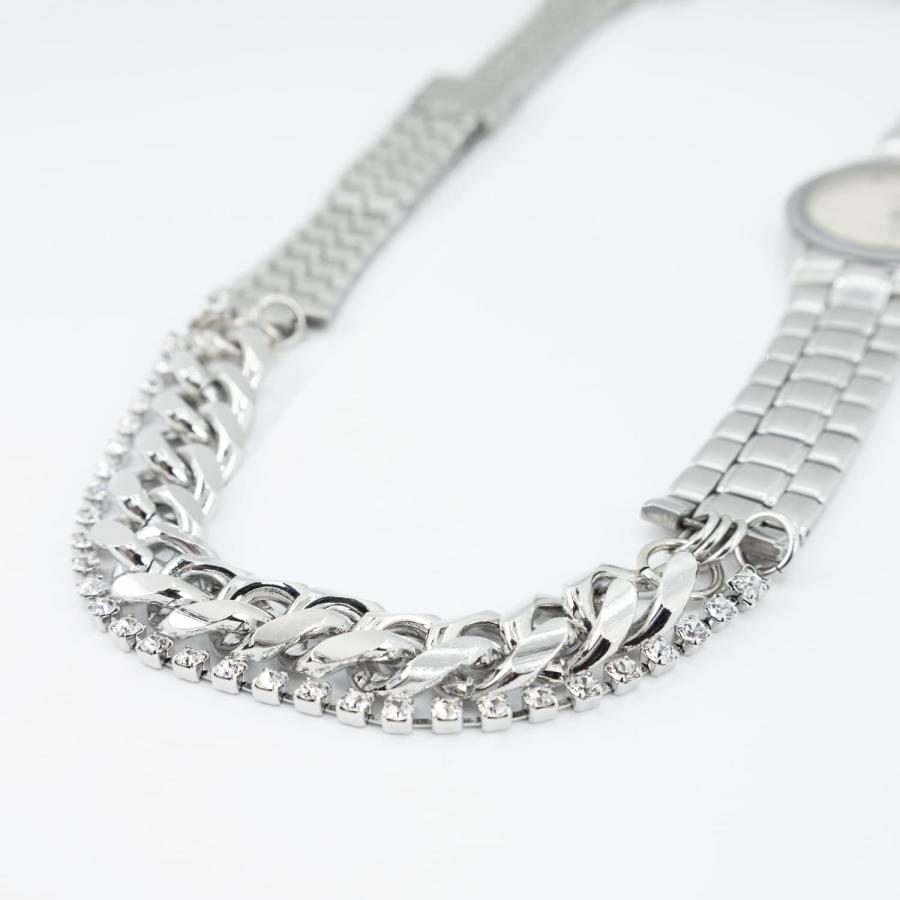 HIDAKA | VINTAGE WATCH LINKS CHAIN (SILVER) 時計 チェーンネックレス パンツチェーン ウォレットチェーン ヴィンテージ アンティーク ウォッチ シルバー | HIDAKA（ファッション） | 03