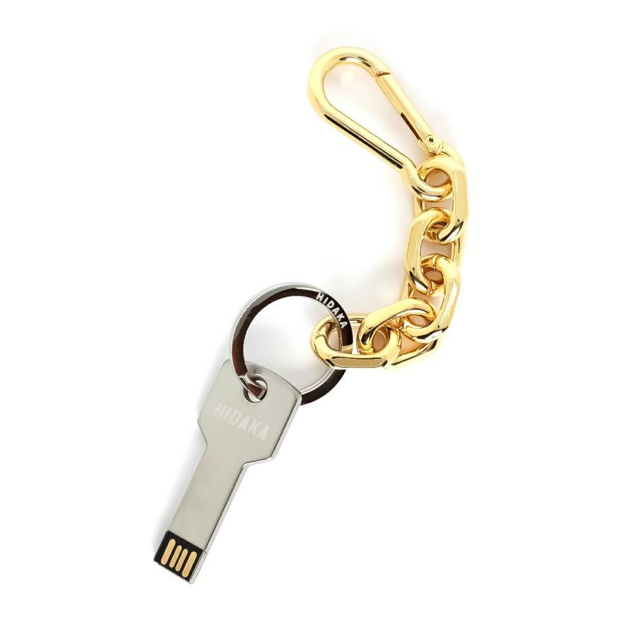 HIDAKA (ヒダカ) USB KEY CHAIN (GOLD) [USB キーチェーン