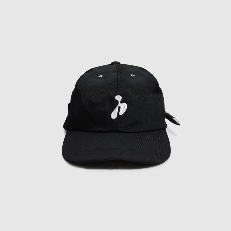 HIDAKA（ヒダカ） DAD CAP (BLACK) [無地 帽子 ナイロンキャップ