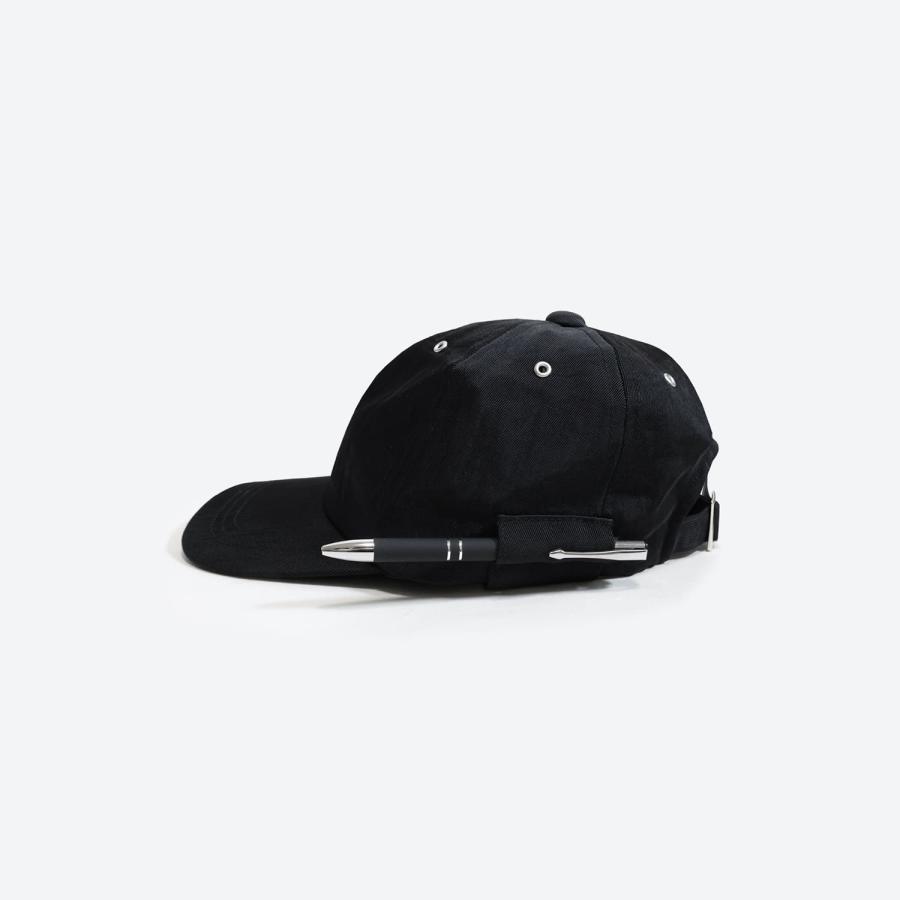 HIDAKA（ヒダカ） DAD CAP (BLACK) [無地 帽子 ナイロンキャップ