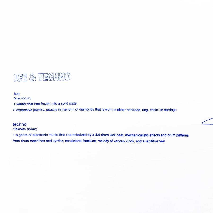 ICE & TECHNO (アイス アンド テクノ) DICTIONARY TEE (WHITE) [Tシャツ カットソー ブランド メンズ