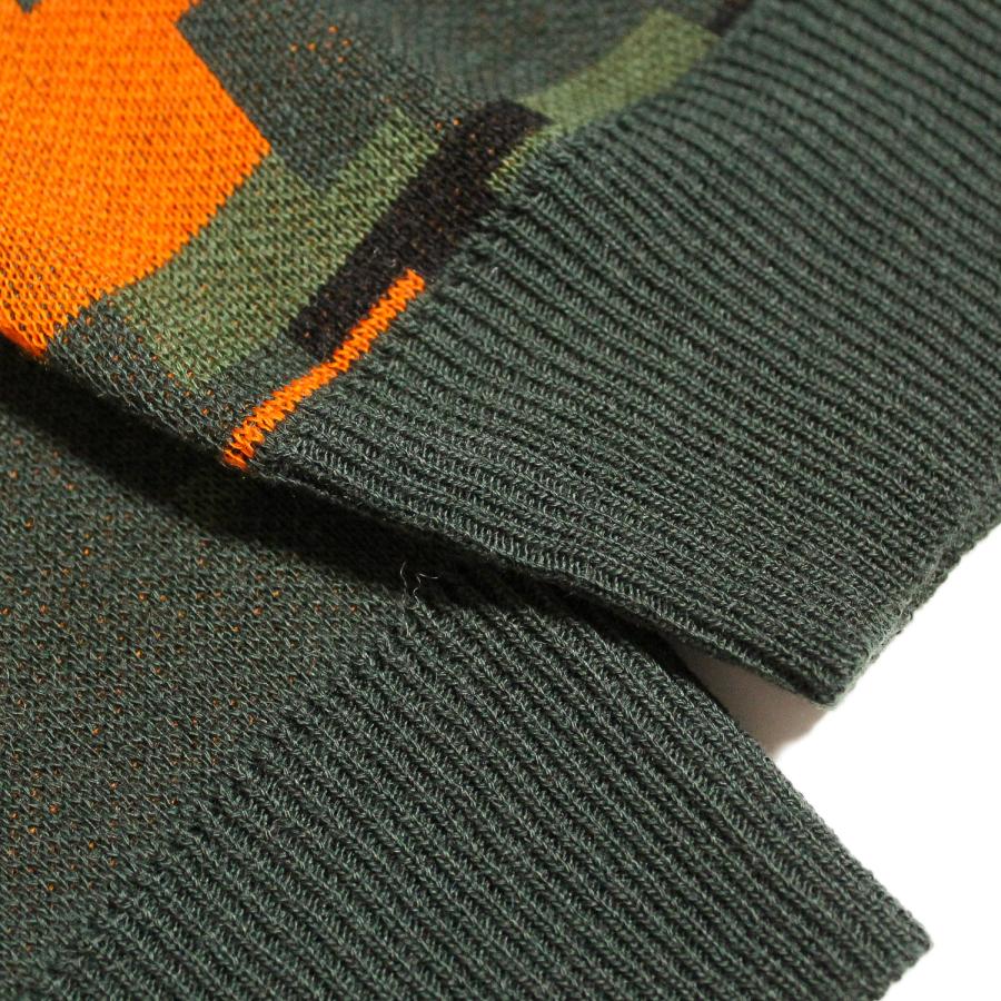 ICE & TECHNO 迷彩タートルネックニット