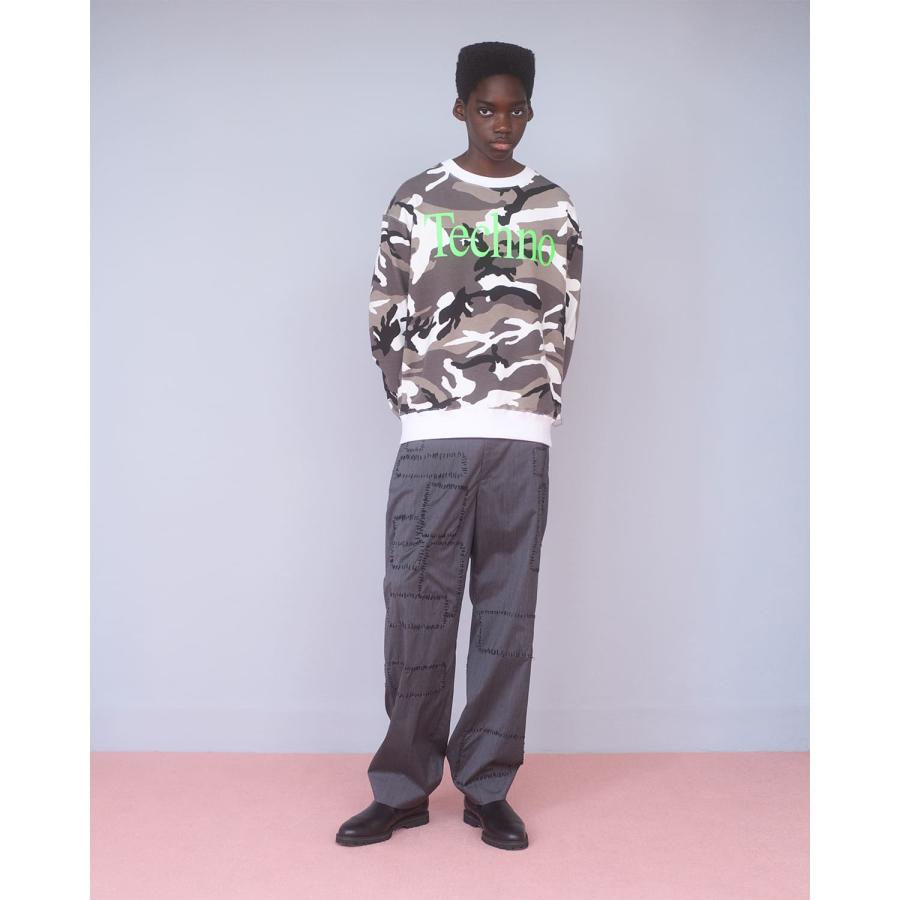 ICE&TECHNO ICE & TECHNO | TECHNO CAMO SWEATSHIRT (WHITE) クルー