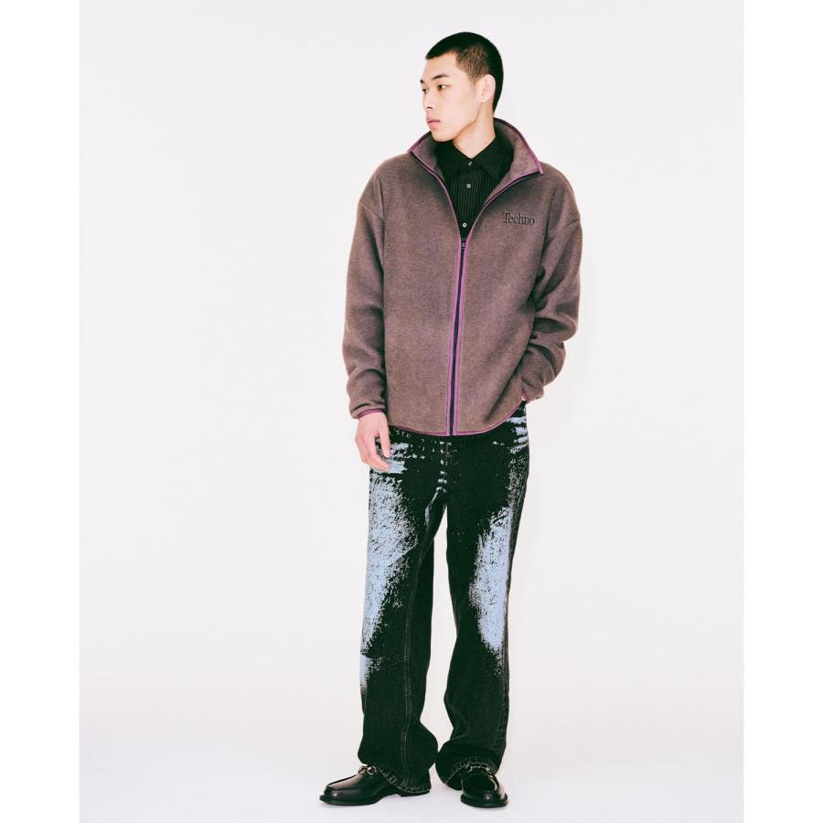 ICE&TECHNO ICE & TECHNO | PRINTED WHISKER DENIM (BLACK) デニム