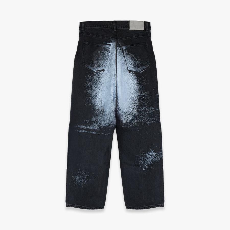 ICE&TECHNO ICE & TECHNO | PRINTED WHISKER DENIM (BLACK) デニム