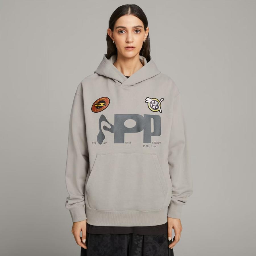 P.A.M. PUMA × GRAPHIC HOODIE (CONCRETE GRAY) [PAM プル P.A.M. PUMA × GRAPHIC HOODIE (CONCRETE GRAY) [PAM プル