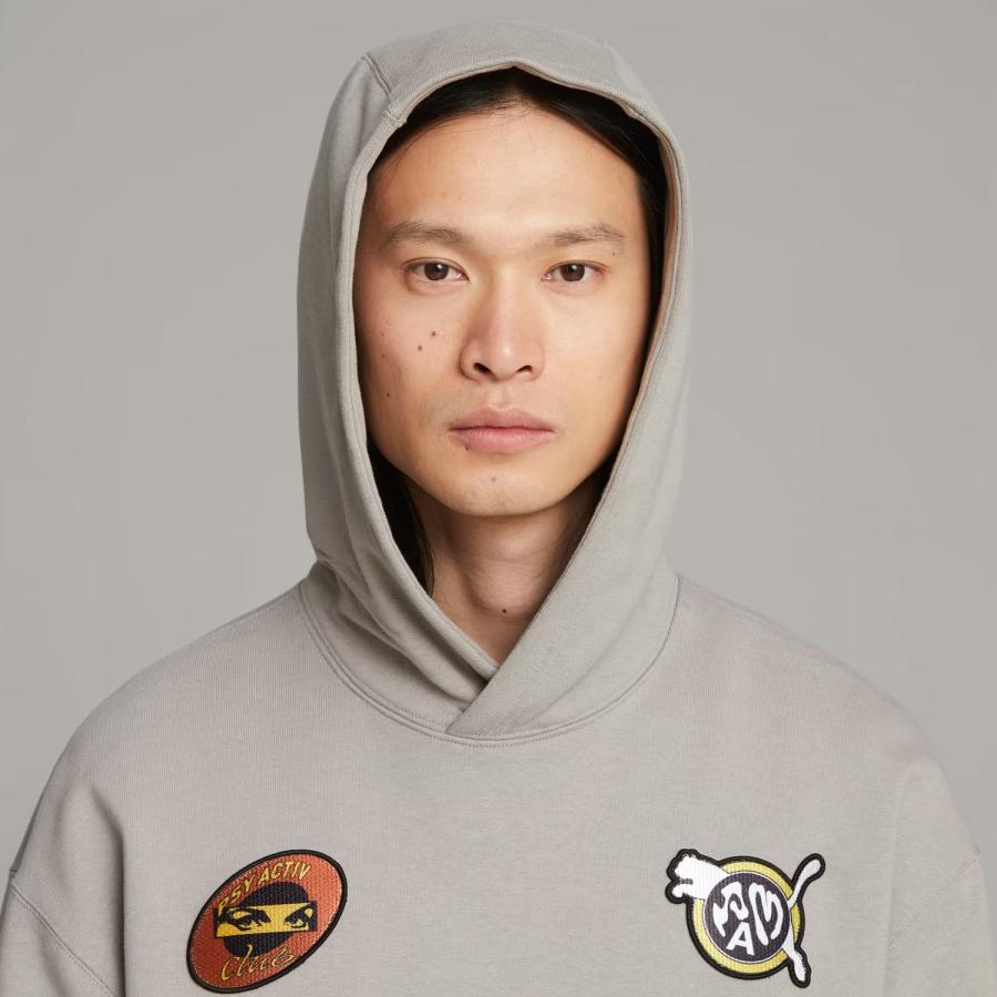 P.A.M. PUMA × GRAPHIC HOODIE (CONCRETE GRAY) [PAM プル P.A.M. PUMA × GRAPHIC HOODIE (CONCRETE GRAY) [PAM プル