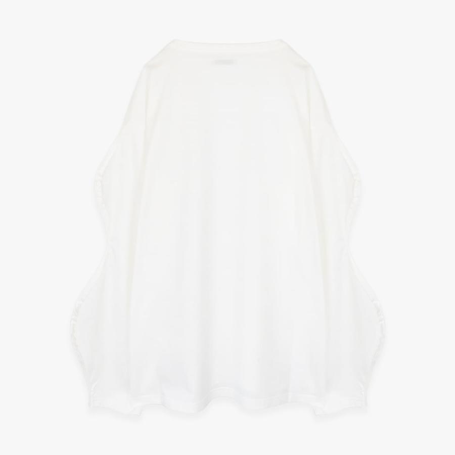 RANDY | MUSCLE BODY (WHITE) 長袖 ロングスリーブ カットソー 変形 