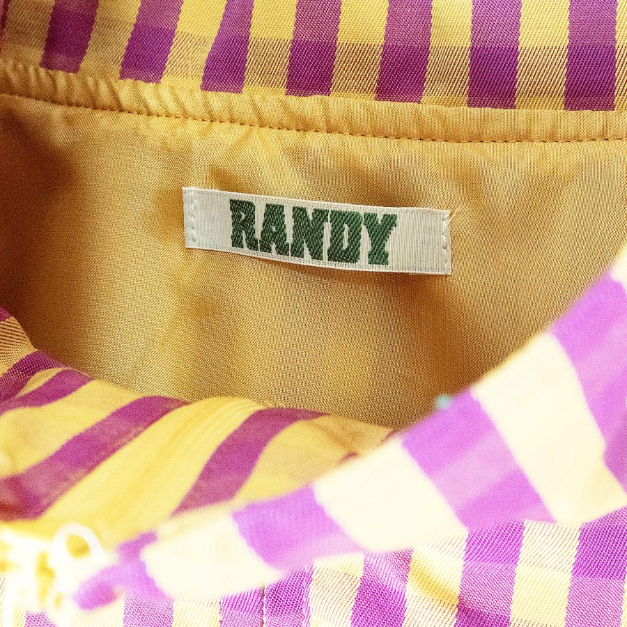 RANDY | CLIMBS AND DIPS (YELLOW × PURPLE) トラックジャケット ジップアップジャケット 春夏 アウター メンズ イエロー パープルの画像