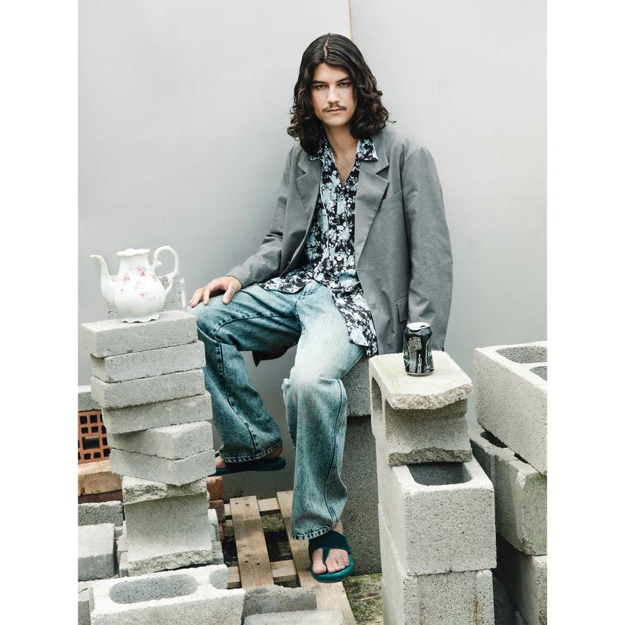 ROLD SKOV | WIDE DENIM (MEGA MARBLED) デニムパンツ ワイド