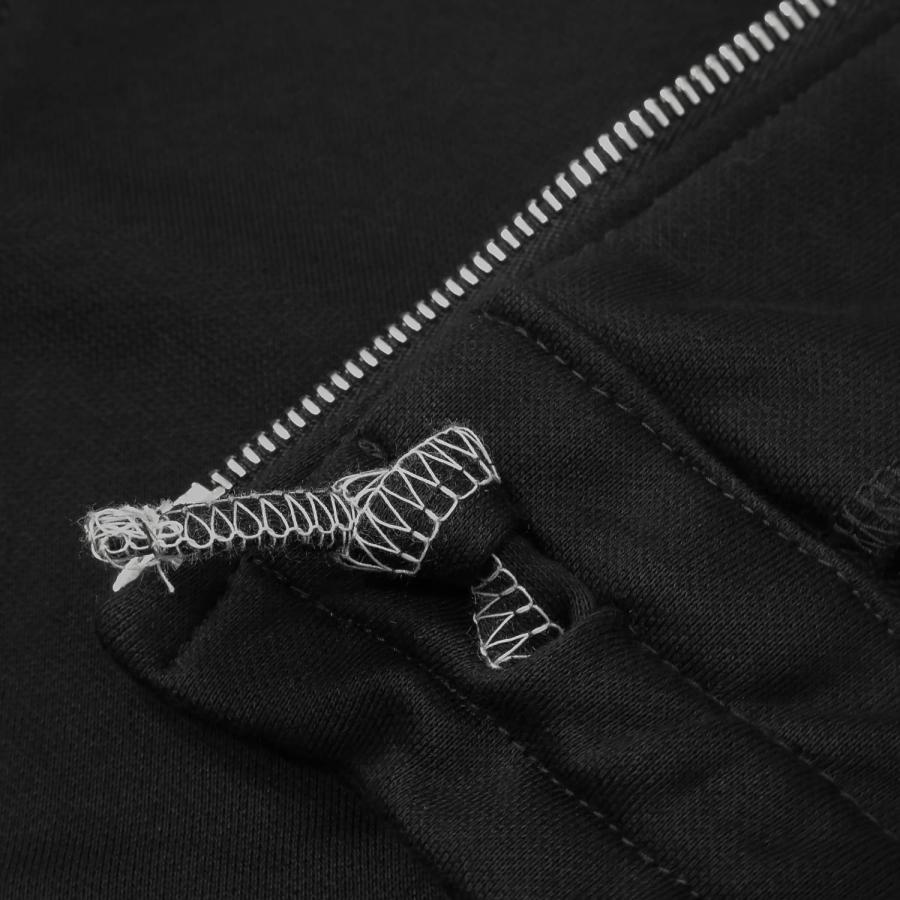 SHINYA KOZUKA (シンヤ コヅカ) ORDINARY GIANT ZIP HOODIE (BLACK