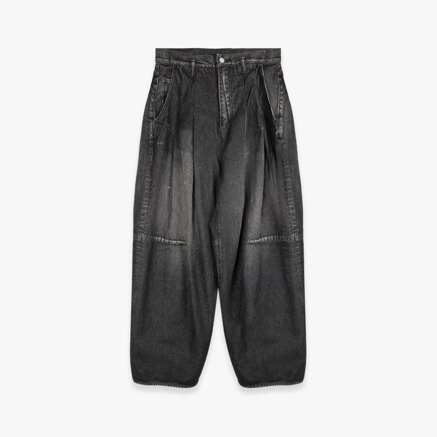 SHINYAKOZUKA（シンヤコヅカ） | PAINTED ORDINARY CITY BAGGY (BLACK