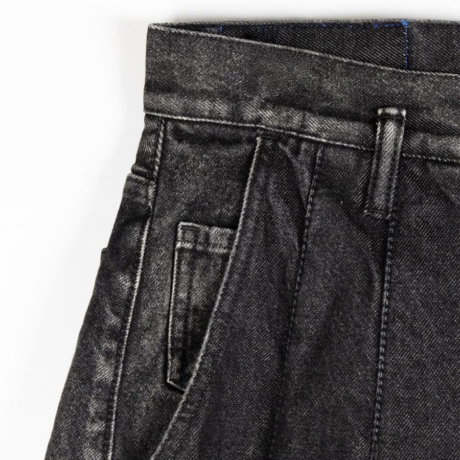 SHINYAKOZUKA（シンヤコヅカ） | PAINTED ORDINARY CITY BAGGY (BLACK 
