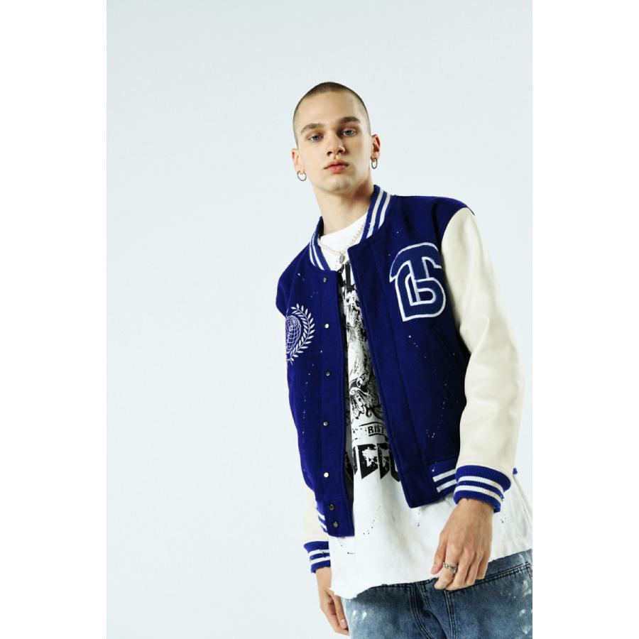 SOMEIT (サミット サムイット) T.T.P VINTAGE STUDIUM JACKET (BLUE 