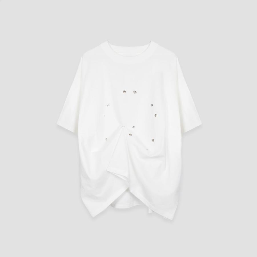 RANDY (ランディ) SNOWFLAKE (WHITE) [Tシャツ カットソー スワロフスキー ブランド メンズ レディース ...