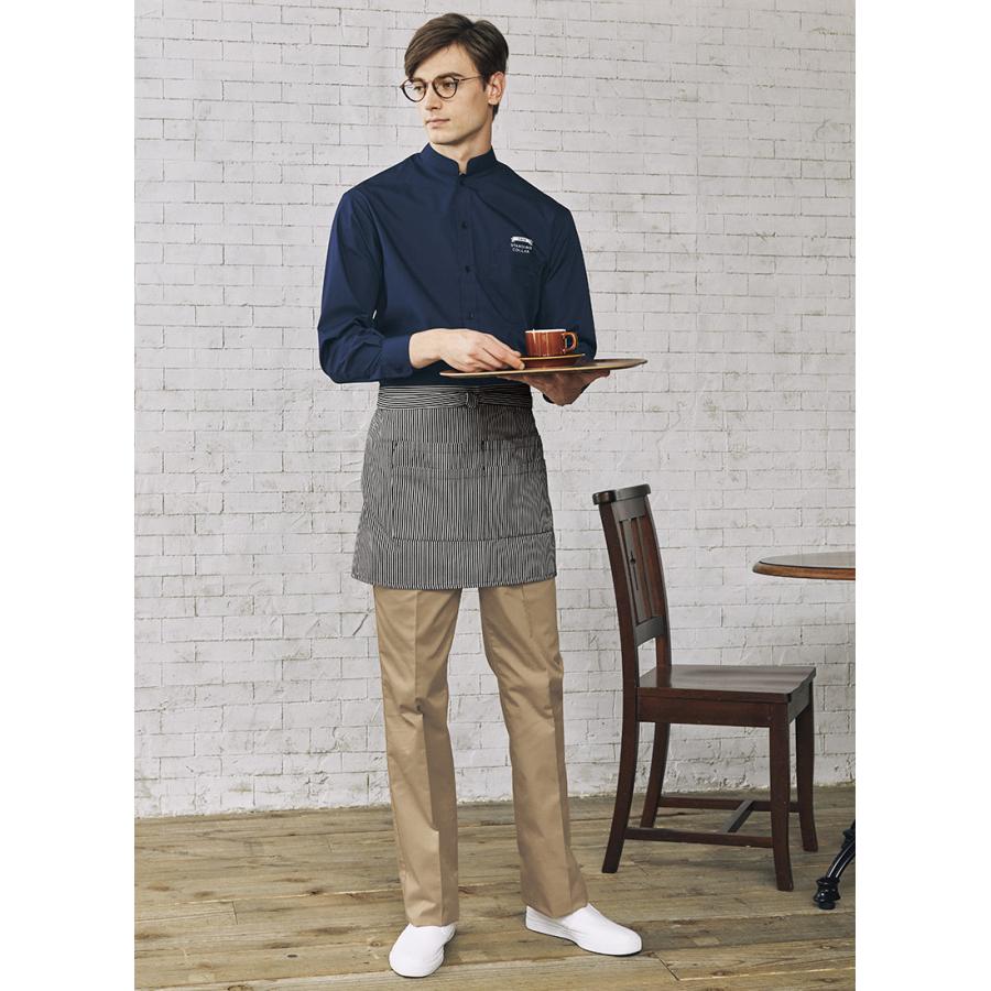 スタンドカラーシャツ 長袖 男女兼用 アルベ EP-6839 メンズ