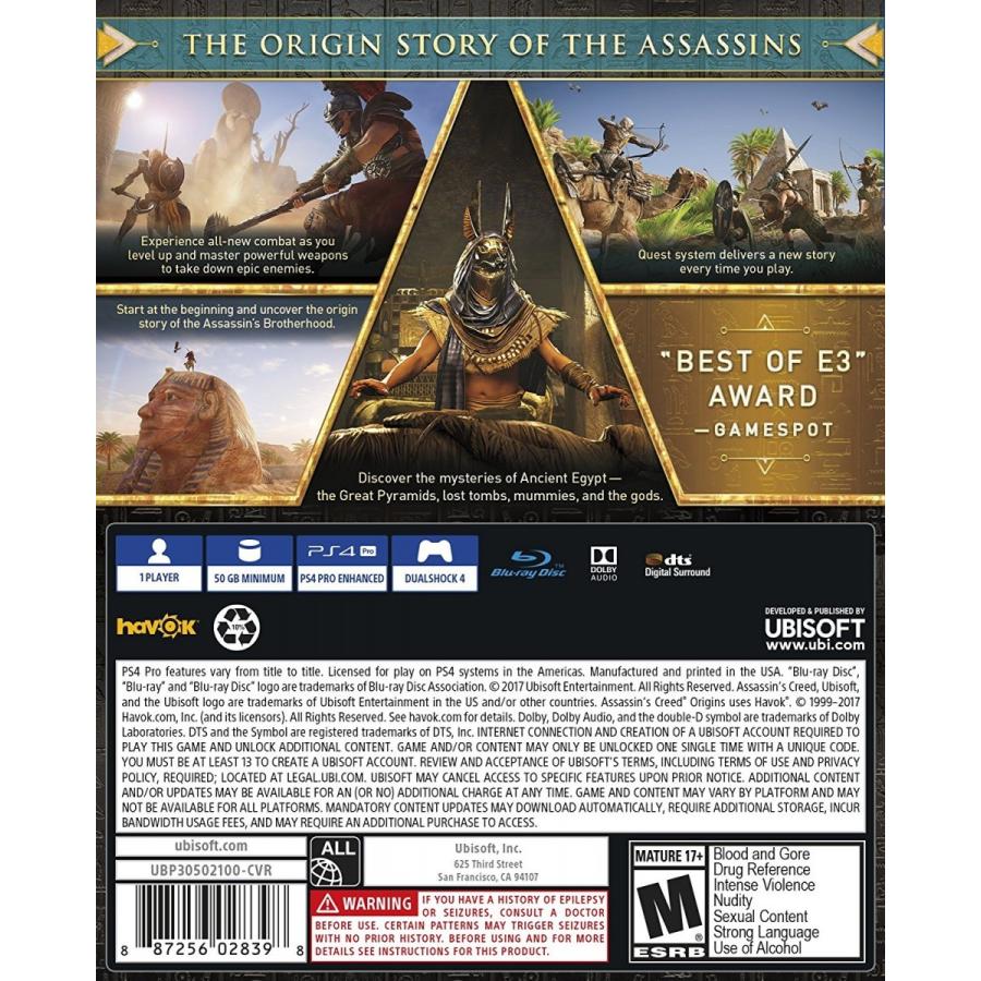 アサシン クリード オリジンズ Assassin S Creed Origins 輸入 北米版 Ps4 ユニバーサルステージ 通販 Yahoo ショッピング