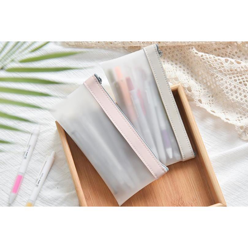 ペンケース おしゃれ 韓国 クリア 透明 シンプル コンパクト かわいい 筆箱 輕量 ふでばこ やわらかい 学生 社会人用 Jxg287 うにストア 通販 Yahoo ショッピング