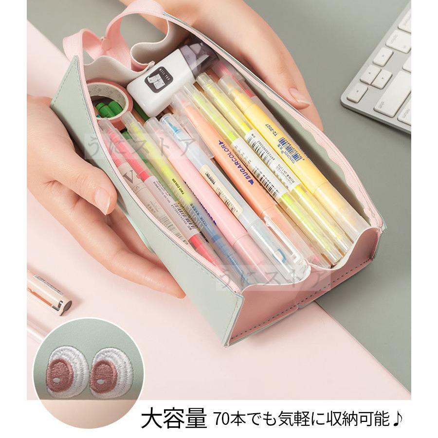 Pu革 ペンケース 筆箱 おしゃれ 大容量 中学生 小学生 高校生 シンプル かわいい 韓国 女の子 小物入れ 収納ポーチ 多機能 大人 三角 大学生 大きめ 送料無料 Jxg607 うにストア 通販 Yahoo ショッピング