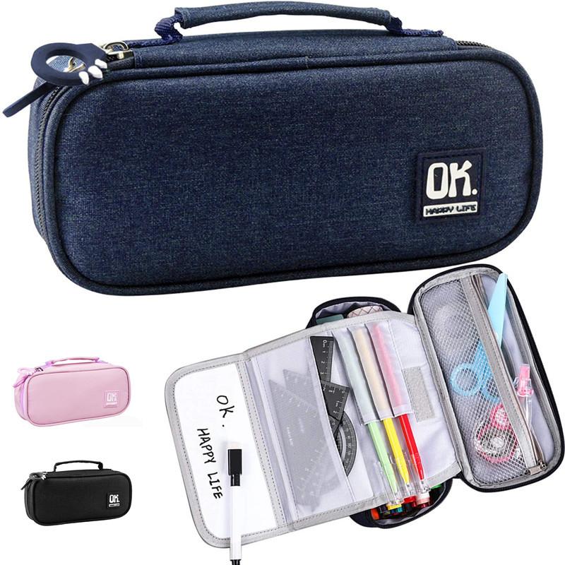 ペンケース 筆箱 大容量 ペンポーチ ツールバッグ 文具 多機能 持ち手付き 男の子 女の子 小物 収納 シンプル おしゃれ 筆袋 Jxg706 うにストア 通販 Yahoo ショッピング