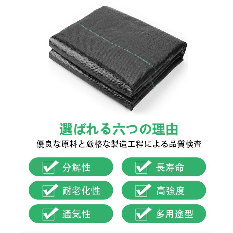 1×10m 防草シート 厚手 高密度 高透水 高耐久 除草シート 雑草対策 庭