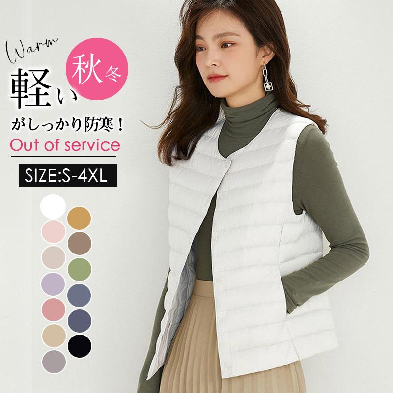 SPECIALGUEST ダウンベスト　ホワイト　Ｌサイズ 日本製/高品質ダウン】STAND COLLAR DOWN VEST ダウンベスト / KWD