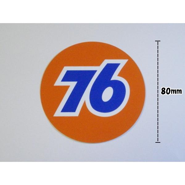 76 ステッカー（76オレンジボールM） : カジュアルショップ UNIVERSE