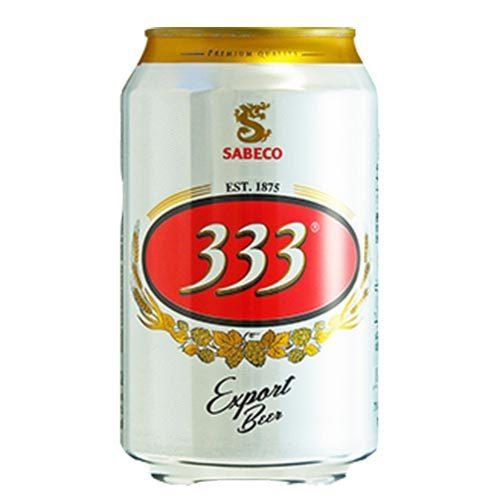 333 （バーバーバー）330ml 5.5% 缶 ベトナム ビール : ビール・酒