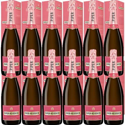 12本セット【送料無料】シャンパーニュ パイパー・エドシック[N/V]ロゼ・ソヴァージュ 箱入 泡・ロゼ 750ml×12本 1箱※安心の正規代理店輸入品※新ラベル フ…