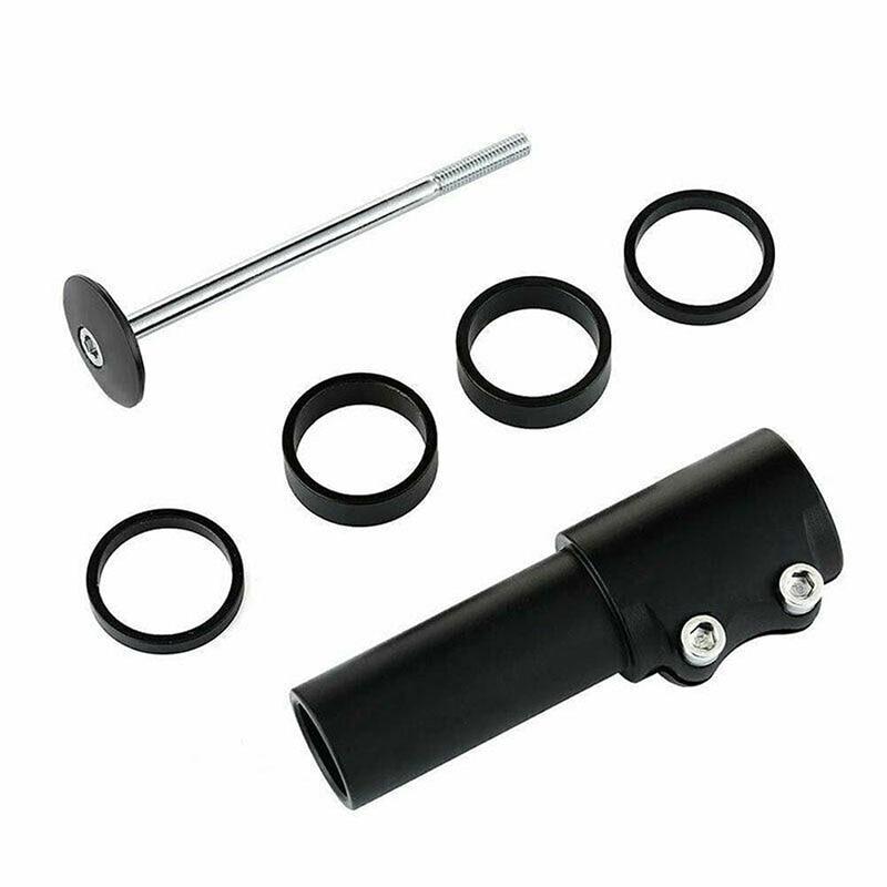 自転車 ハンドルアップ ヘッドセット 124mm ブラック 高さ調整 自転車