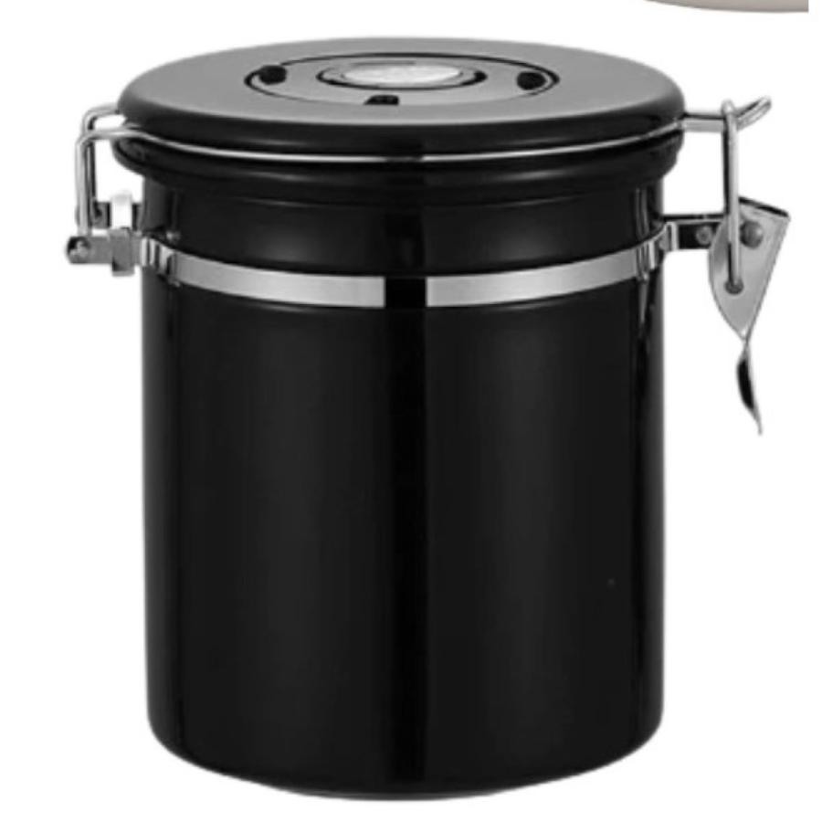 コーヒーキャニスター 1200mlスプーン付き 保存容器 ステンレス製 密封