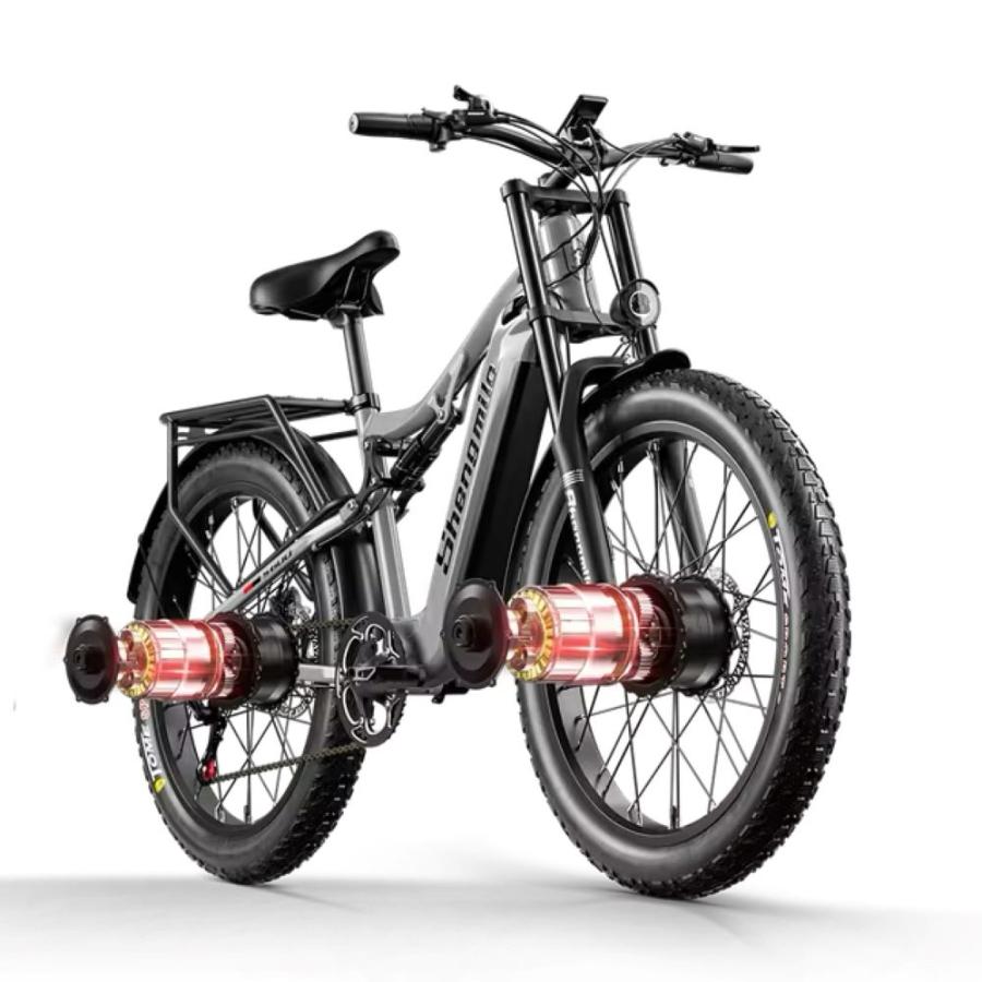 shengmilo s600 電動自転車2モーター 電動アシスト自転車 電動