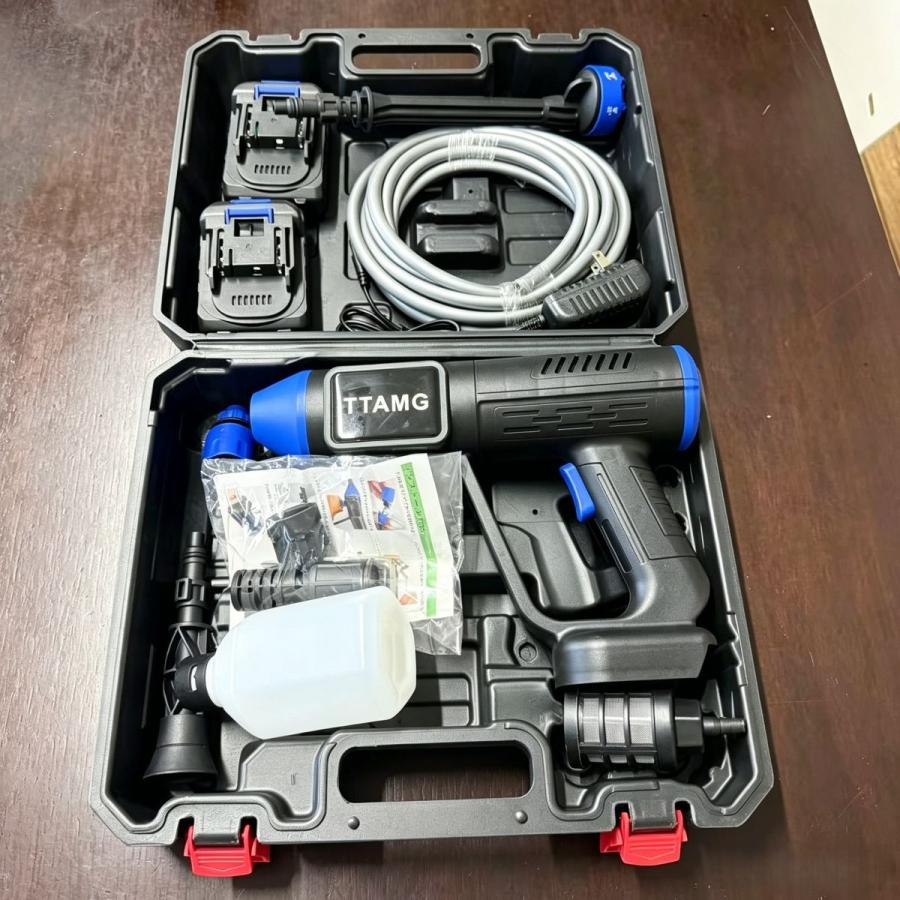 高圧洗浄機 コードレス 充電式 バッテリー式 洗車機 20000mAh 8MPa