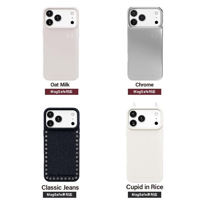 Urban Sophistication iPhone17proケース シルバー the-puffer-case-rhinestones-in