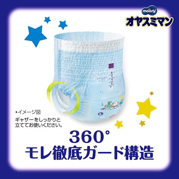 オヤスミマン ムーニー 男の子 Lサイズ 夜用オムツ 30枚 ユニ オヤスミマン ムーニー 男の子 Lサイズ 夜用オムツ 30枚 ユニ