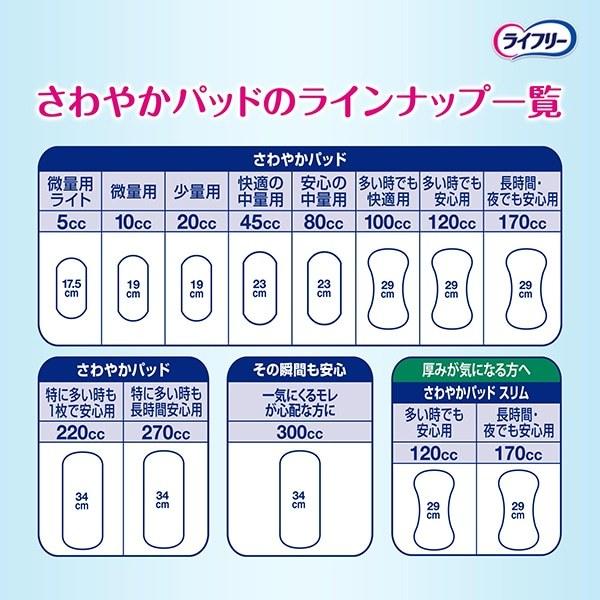 ライフリー さわやかパッド 多い時でも安心用 120cc 24枚 ユニ