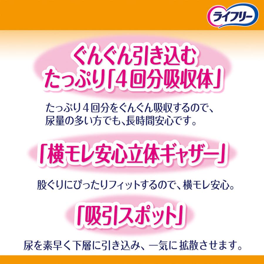 ライフリー 長時間あんしん尿とりパッド 昼用スーパー 4回吸収 42枚×3袋　ユニ・チャーム公式ショップ　送料無料｜unicharm-yp｜04