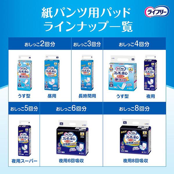 ライフリー ズレずに安心 尿とりパッド 紙パンツ用パッド 極うす