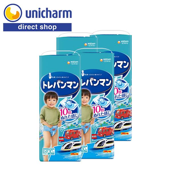 トレパンマンBIGサイズ30枚ブルー×6袋 トレパンマン ブルー ビッグ 30枚×4 ユニ・チャーム公式ショップ