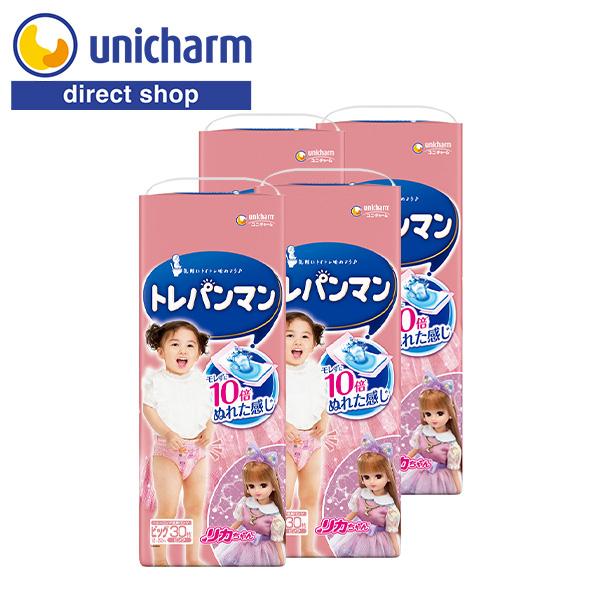 トレパンマン ピンク ビッグ 30枚×4 ユニ・チャーム公式ショップ