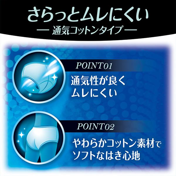 ソフィ 極ぴたFIT 通気コットンタイプ グレー Ｍサイズ　ユニ・チャーム公式ショップ | ソフィ（ユニ・チャーム） | 03