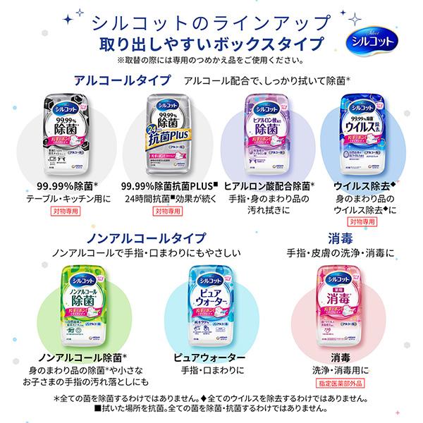 シルコット ウェット ピュアウォーター ウェットティッシュ 詰替 58枚