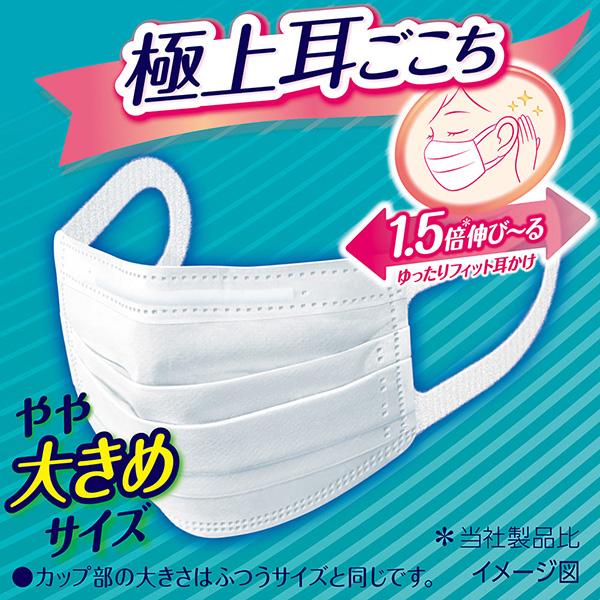 超快適マスク 極上耳ごこち やや大きめ 50枚 ユニ・チャーム公式