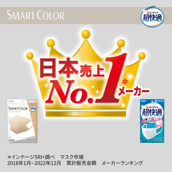 超快適マスク SMART COLOR MyPalette(マイパレット) ふつう ホワイト